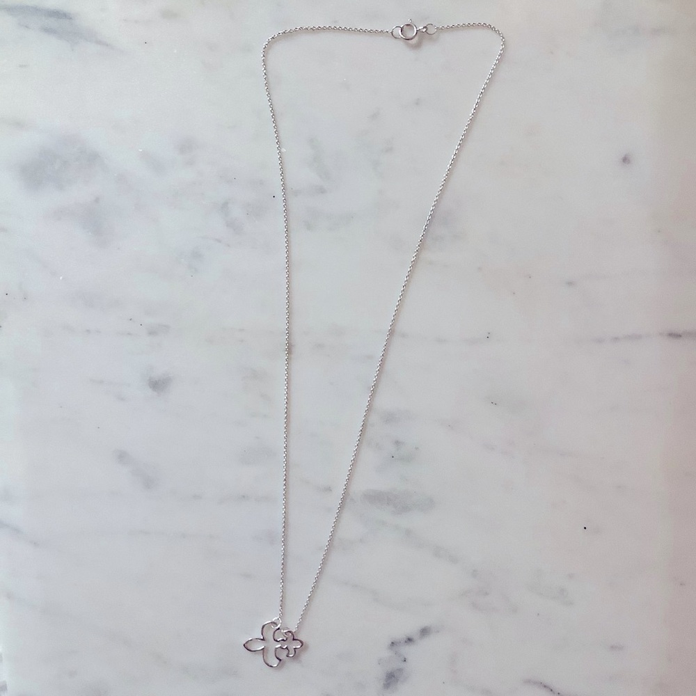 Sterling Silver Fleur-de-lis Necklace
